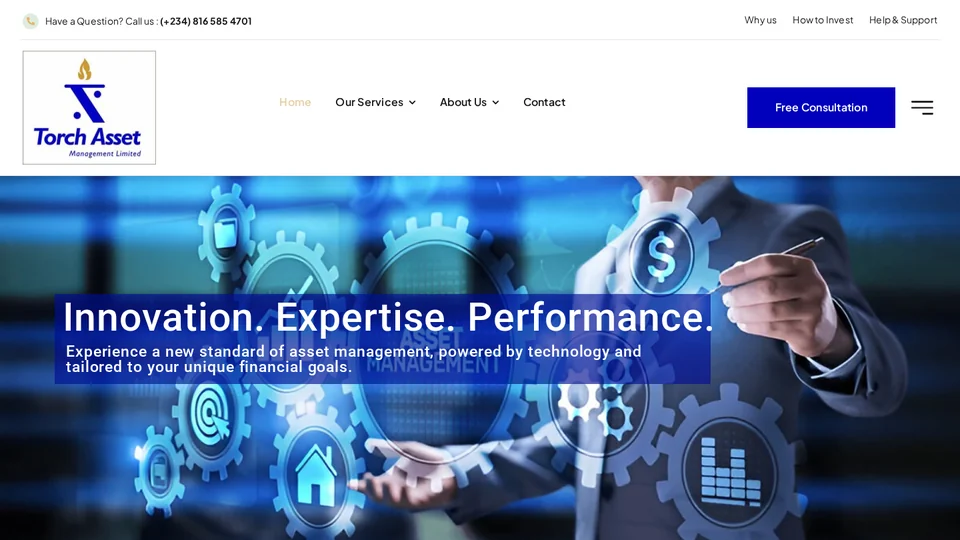 Live website capture of Torch Asset Management